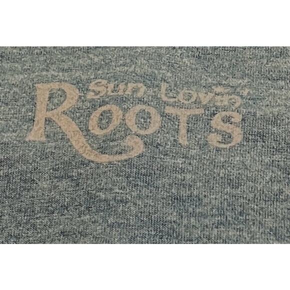 SUN LOVIN’ ROOTS ROUND NECK TANK TOP, MENS, XL, BLUE WTH YELLOW GRAPHICS-CASUAL - Picture 5 of 7